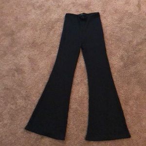 Black wide leg pants